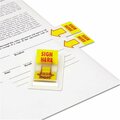 Universal Arrow Page Flags Sign Here Yellow-Red, 100PK 99005